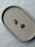 Vintage YSL Earrings - Small Gold Hearts