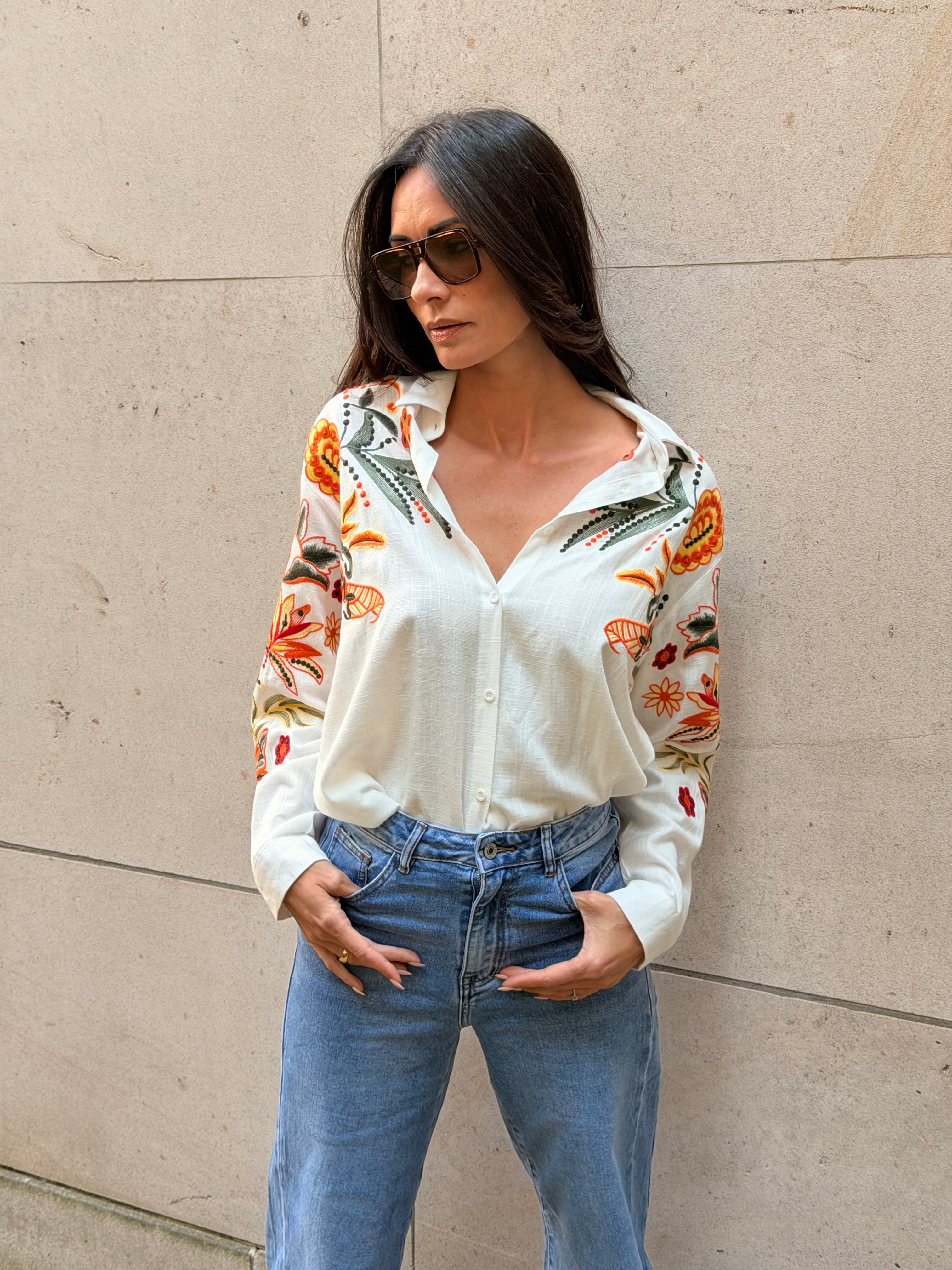 Gia Shirt - White