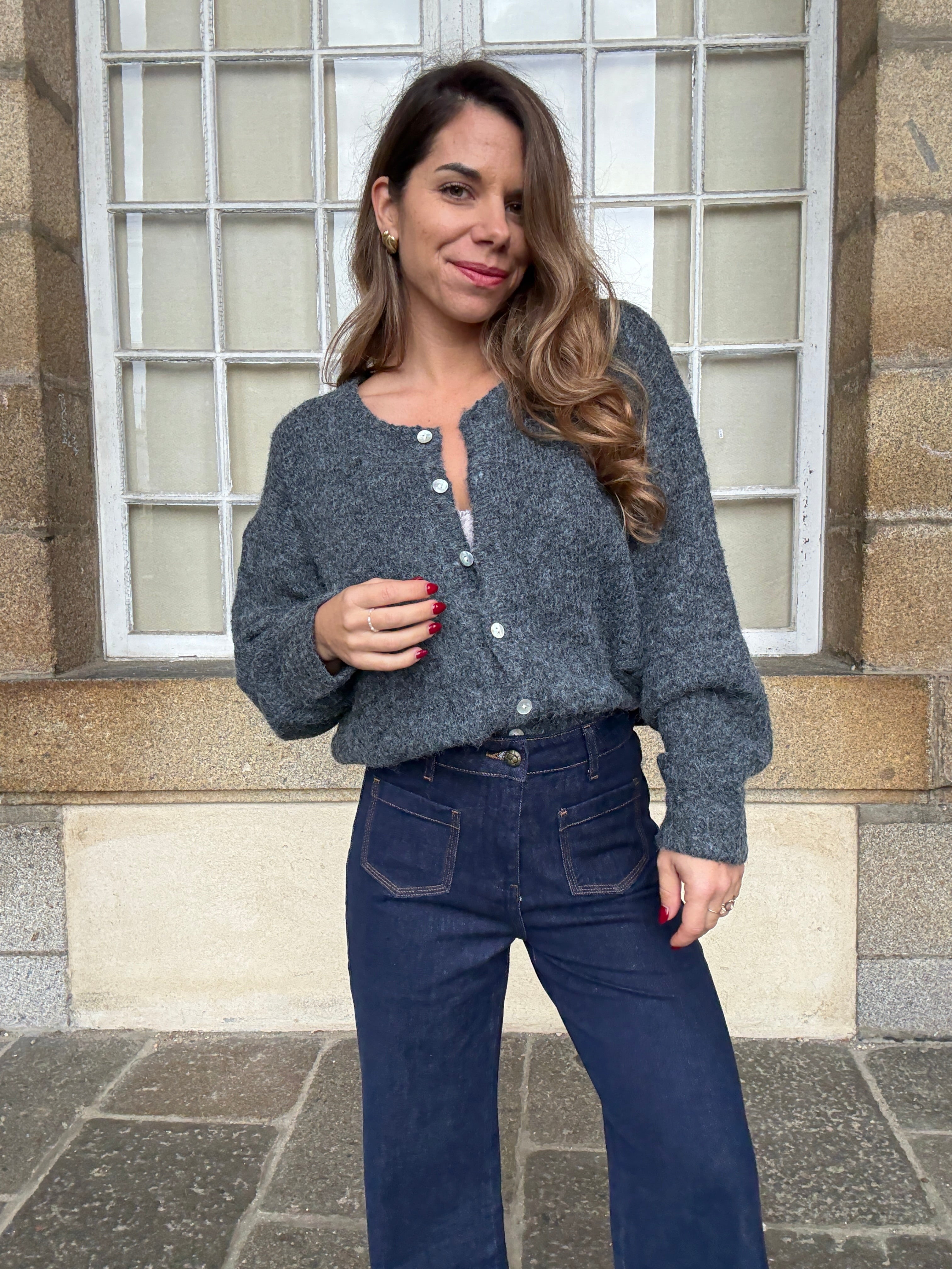Dark Gray Charlie Cardigan