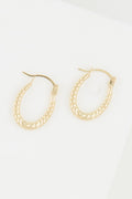 "Evin" Hoop Earrings 11Mm 375/1000 Yellow Gold