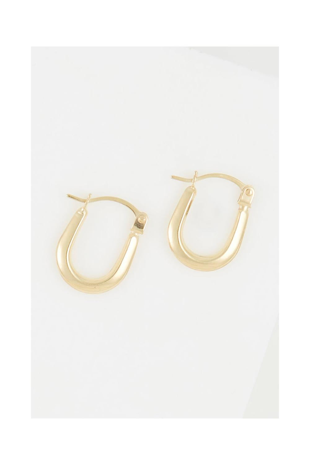 "Garance" Hoop Earrings 9Mm Yellow Gold 375/1000