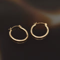 "Olivia" Hoop Earrings 15Mm 375/1000 Yellow Gold