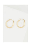 "Nina" Hoop Earrings 15Mm 375/1000 Yellow Gold