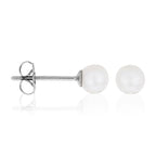Pendientes “Mi Perla” – Oro Blanco 375/1000 Perlas Blancas