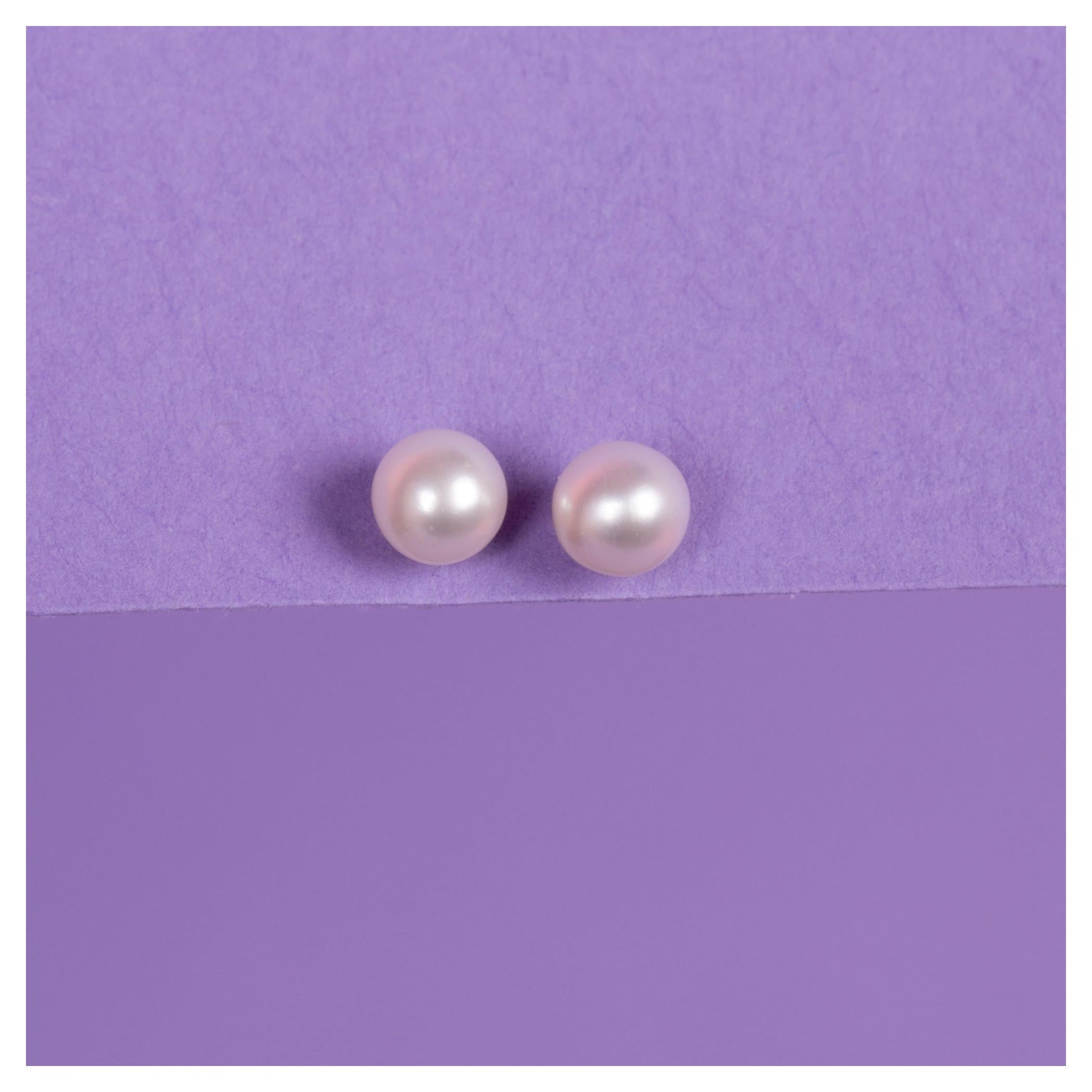 Boucles D'Oreilles "My Pearl" - Or Jaune 375/1000 Perles Blanches