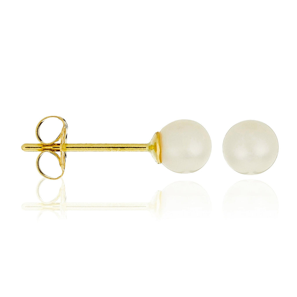 Boucles D'Oreilles "My Pearl" - Or Jaune 375/1000 Perles Blanches