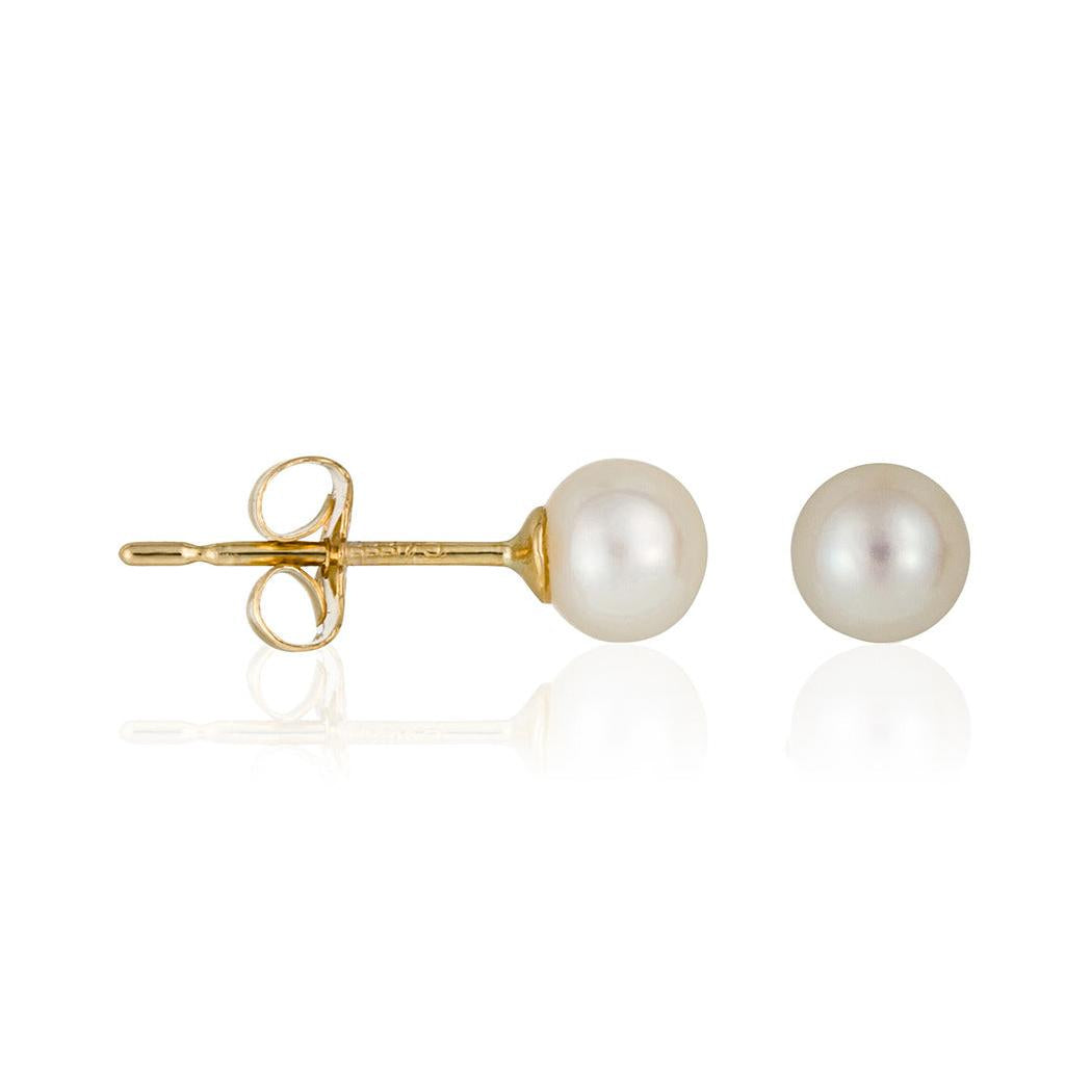Boucles D'Oreilles "My Pearl" - Or Jaune 375/1000 Perles Blanches