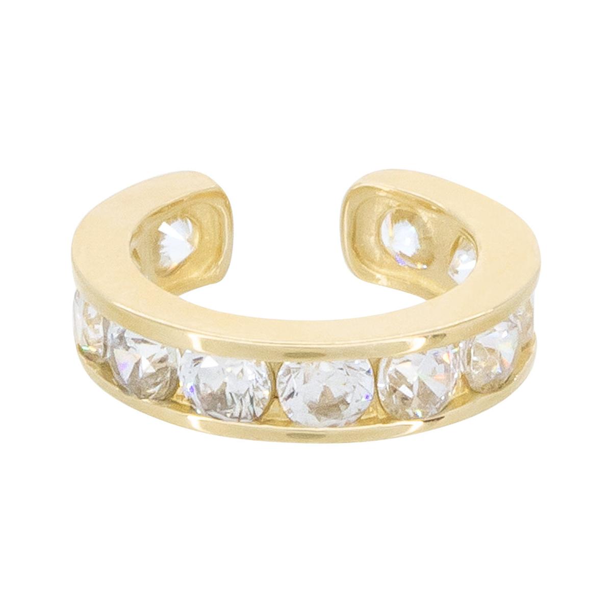 Joya Unitaria de Cartílago “Shining Ear Cuff” Oro amarillo 375/1000