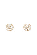Pendientes “Árbol de la Vida” Oro Amarillo 375/1000 y Circonitas
