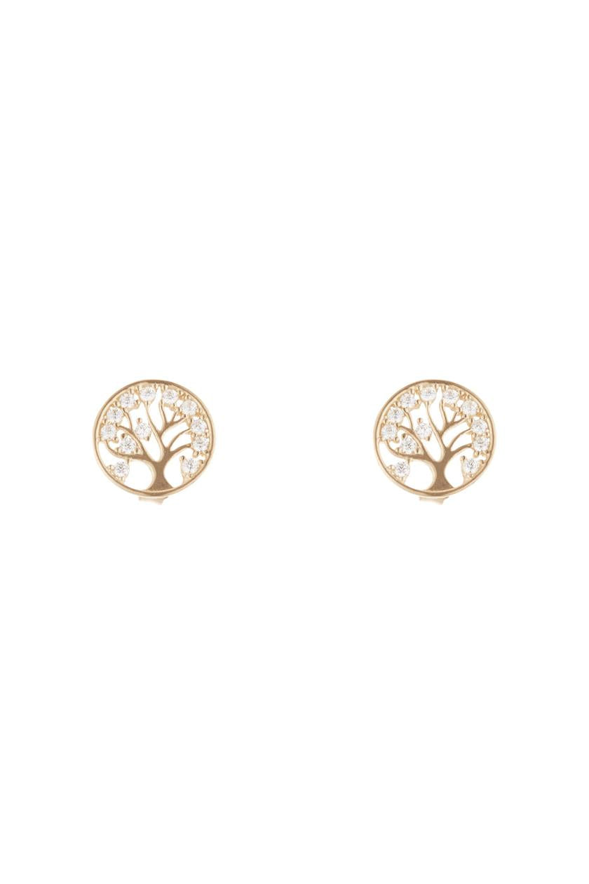 Pendientes “Árbol de la Vida” Oro Amarillo 375/1000 y Circonitas