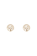 Pendientes “Árbol de la Vida” Oro Amarillo 375/1000 y Circonitas