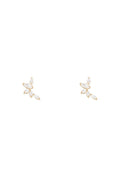 Boucles D'Oreilles "Five Petals" - Or Jaune 375/1000 Et Zirconium