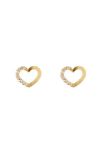 Boucles D'Oreilles "Only You" Or Jaune 375/1000 Et Zirconium