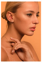 Boucles D'Oreilles "Royal" - Or Jaune 375/1000 Et Zirconium