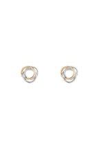 Boucles D'Oreilles "Croisade" Or Jaune Et Or Blanc 375/1000