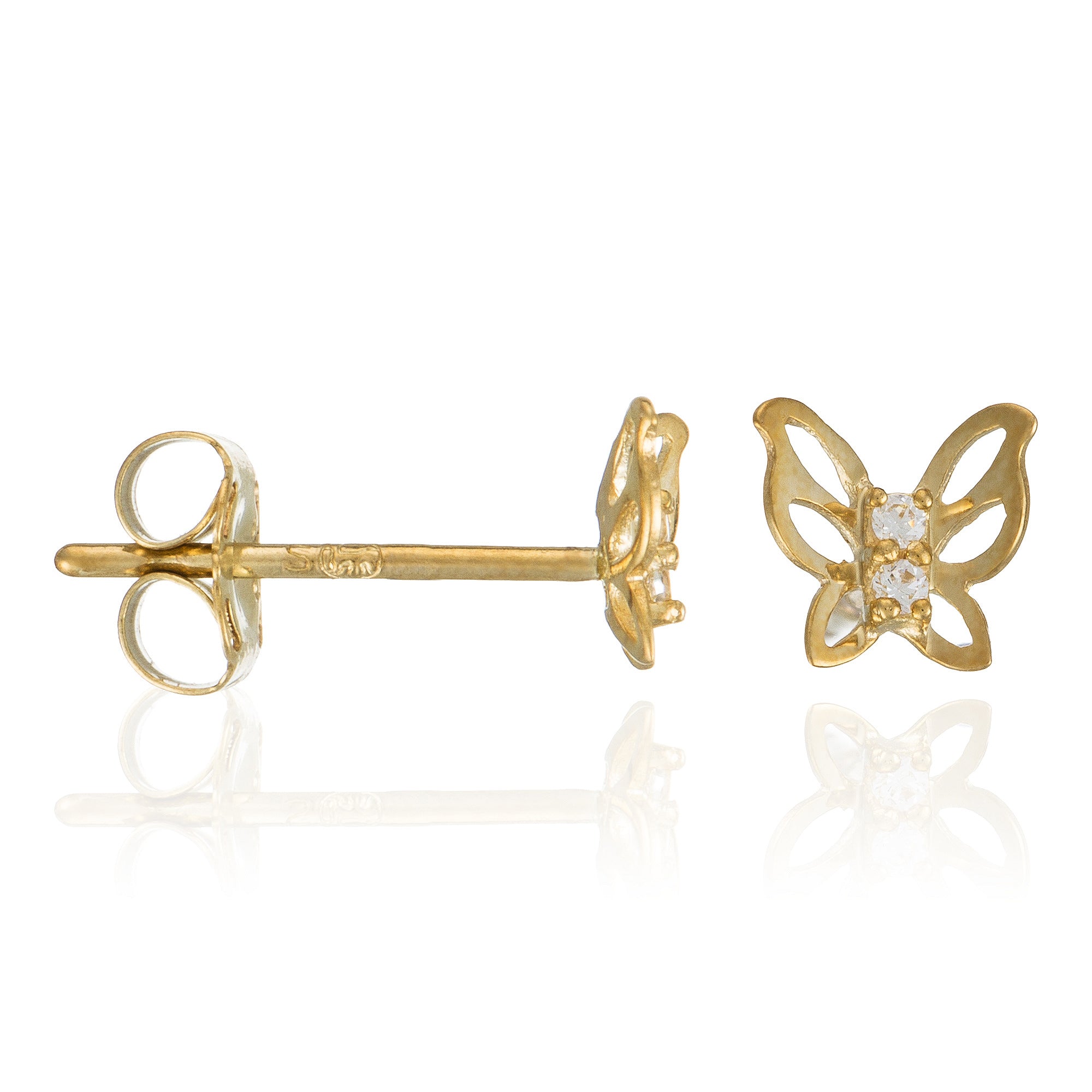Pendientes “Iluminación” Oro Amarillo 375/1000 y Circonio