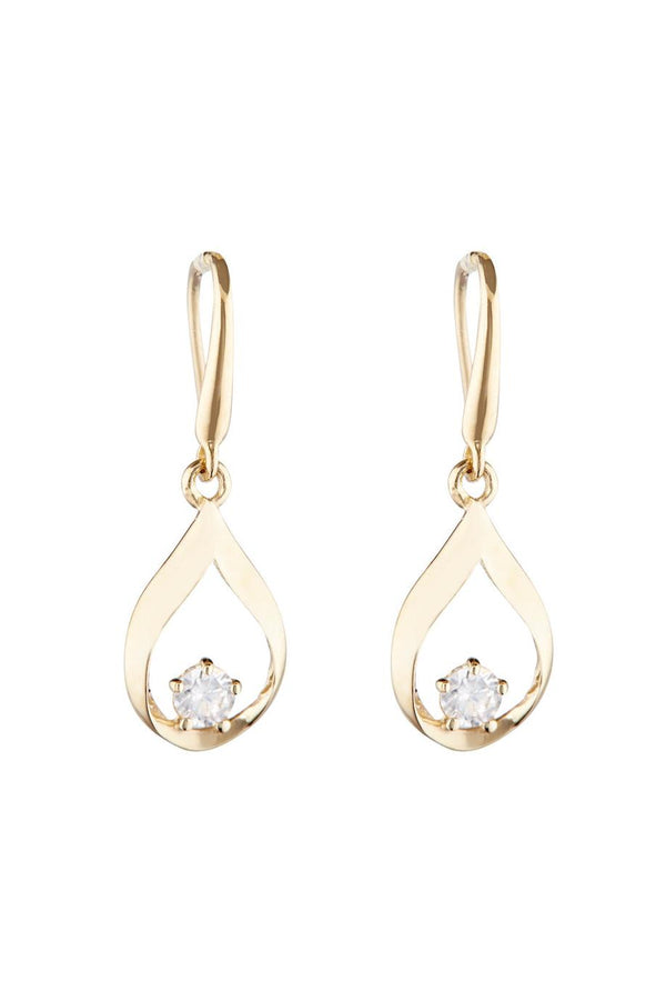 “Precious Drop” Earrings 375/1000 Yellow Gold