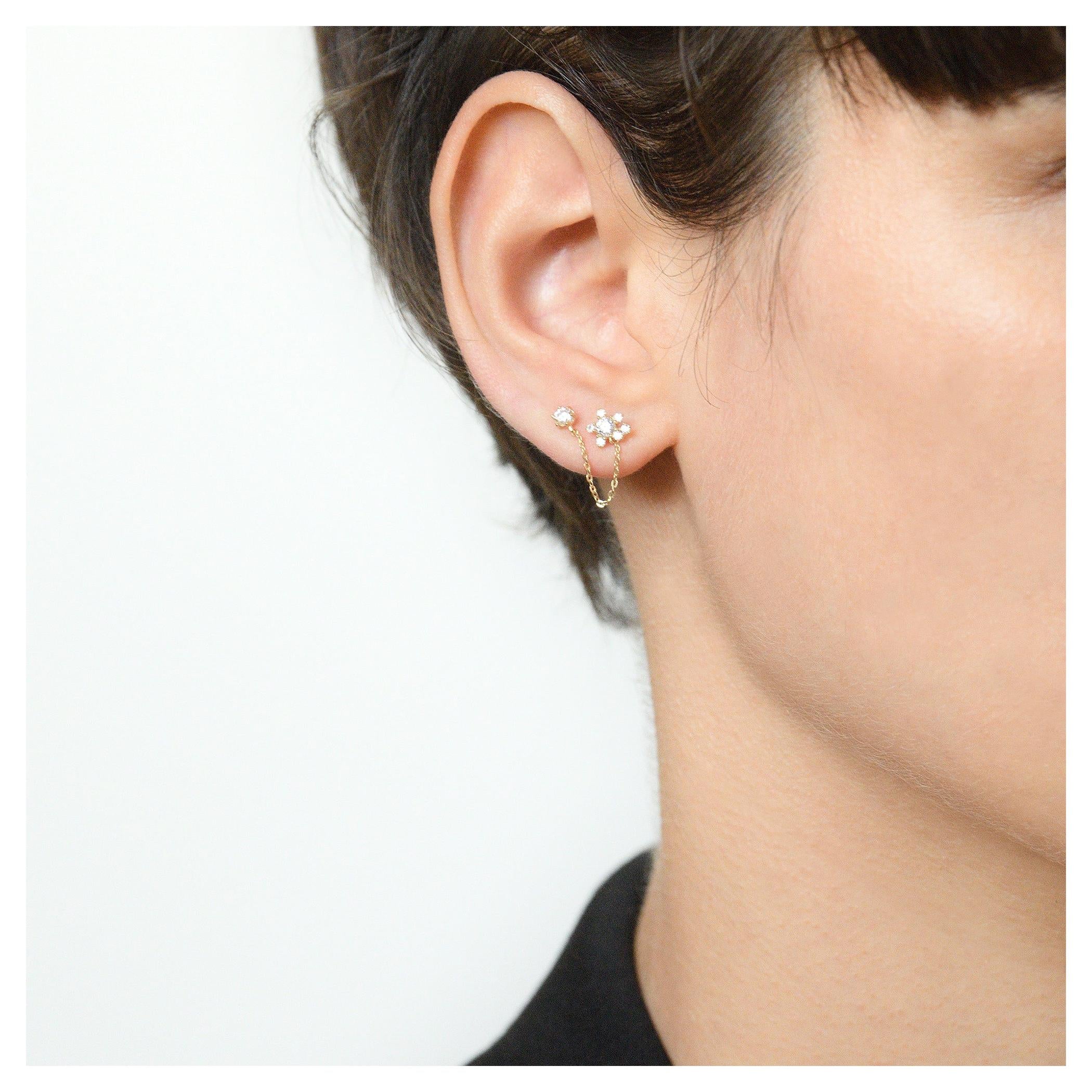 Boucle D'Oreilles "Duchesse" - Or Jaune 375/1000