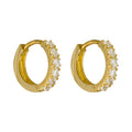 Pendientes “Calidad” Oro Amarillo 375/1000 Y Circonitas