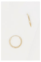 Boucles D'Oreilles "Créoles Simplicité 12 Mm" - Or Jaune 375/1000