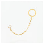 Boucle D'Oreille Unitaire "Arsol" - Or Jaune 375/1000