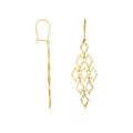 Boucles D'Oreilles "Crazy" Or Jaune 375/1000
