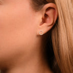 “Moon” Earrings 375/1000 Yellow Gold