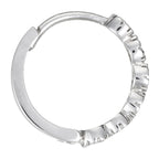 Boucles D'Oreilles "Luminous" - Or Blanc 375/1000 Et Zirconium