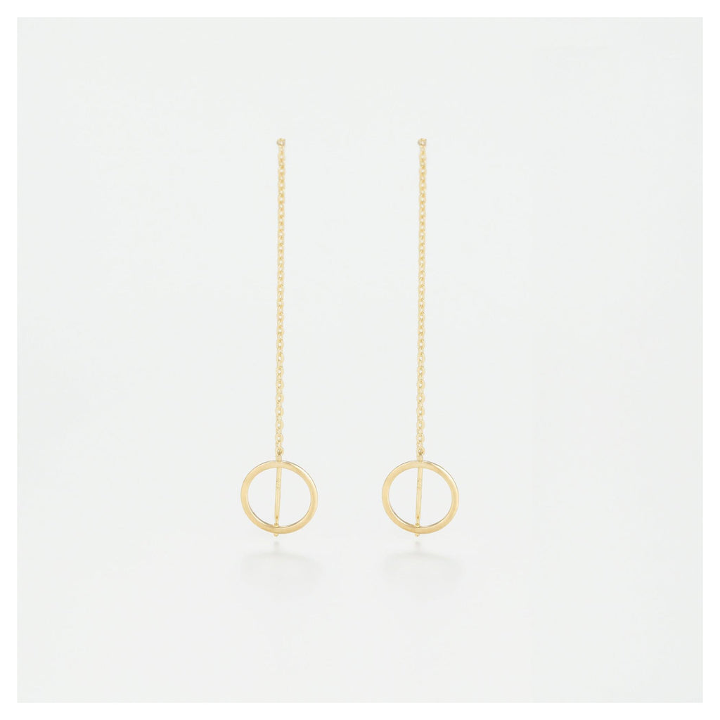 Yellow Gold “Imaginary Circles” Earrings