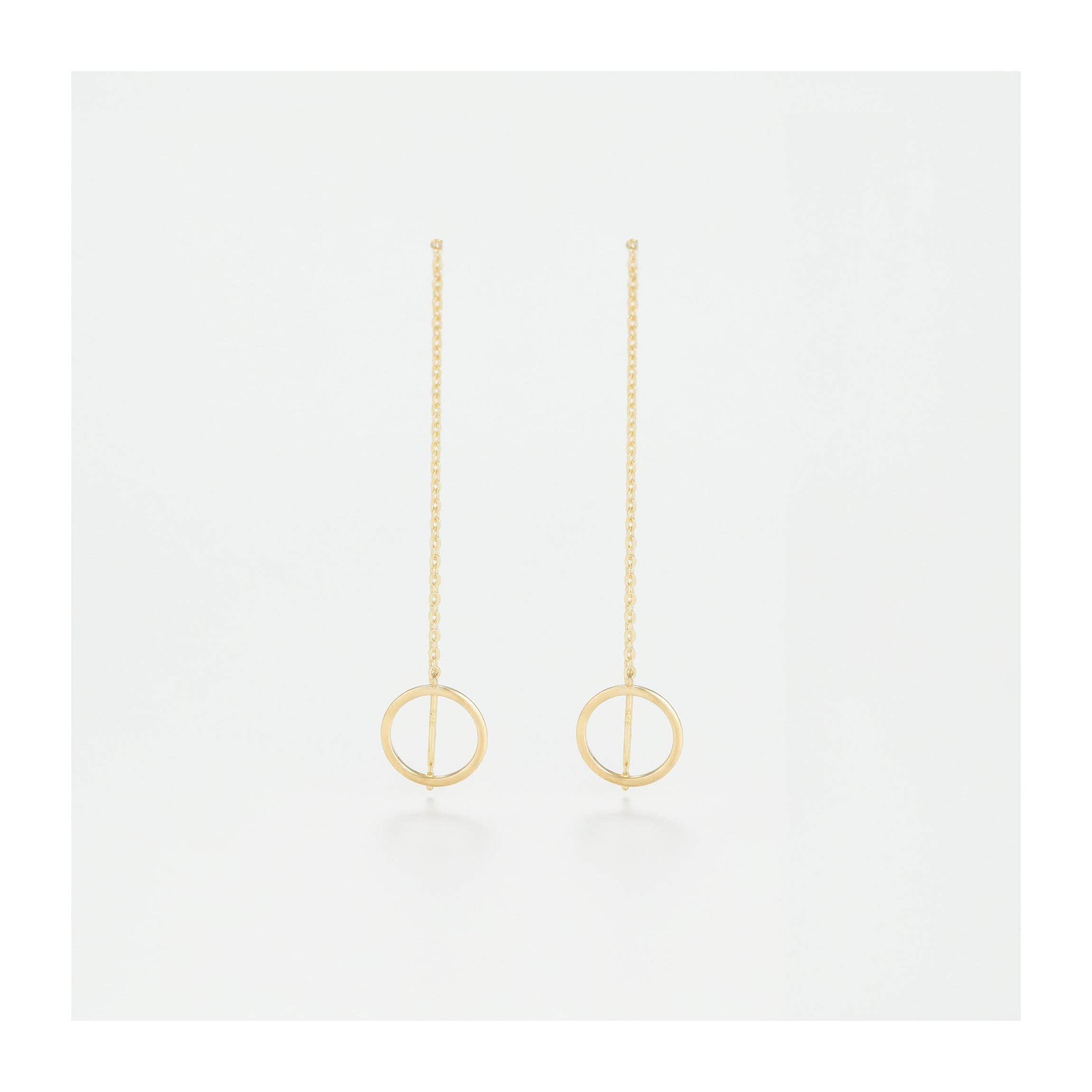 Pendientes Oro Amarillo “Círculos Imaginarios”
