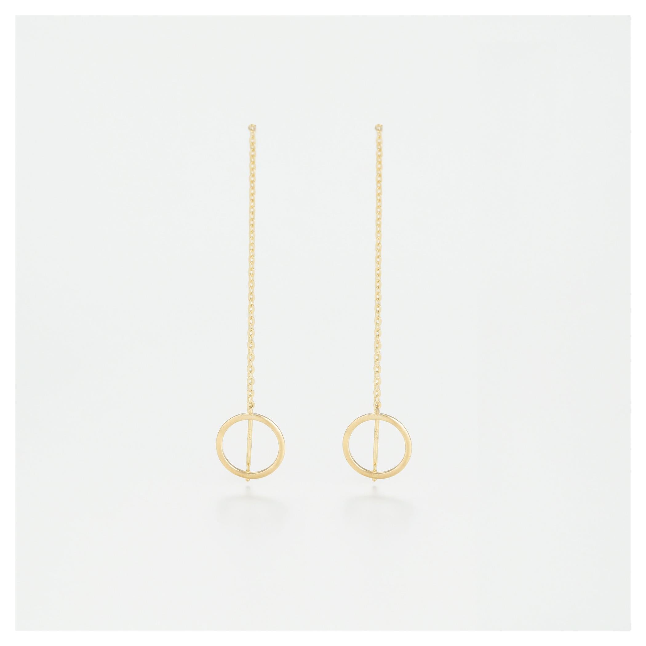 Yellow Gold “Imaginary Circles” Earrings
