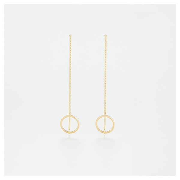 Pendientes "Círculos Imaginarios" Oro Amarillo