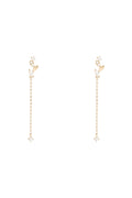 Boucle D'oreilles "Fleurs Dormeuses" Or Jaune 375/1000