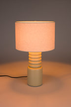 Six - Lámpara De Mesa - Hierro - Beige