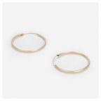 Boucles D'Oreilles "Sublimes Créoles" - 20 Mm Or Jaune 375/1000