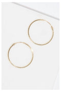 Boucles D'Oreilles "Créoles Twistées 20 Mm" Or Jaune 375/1000