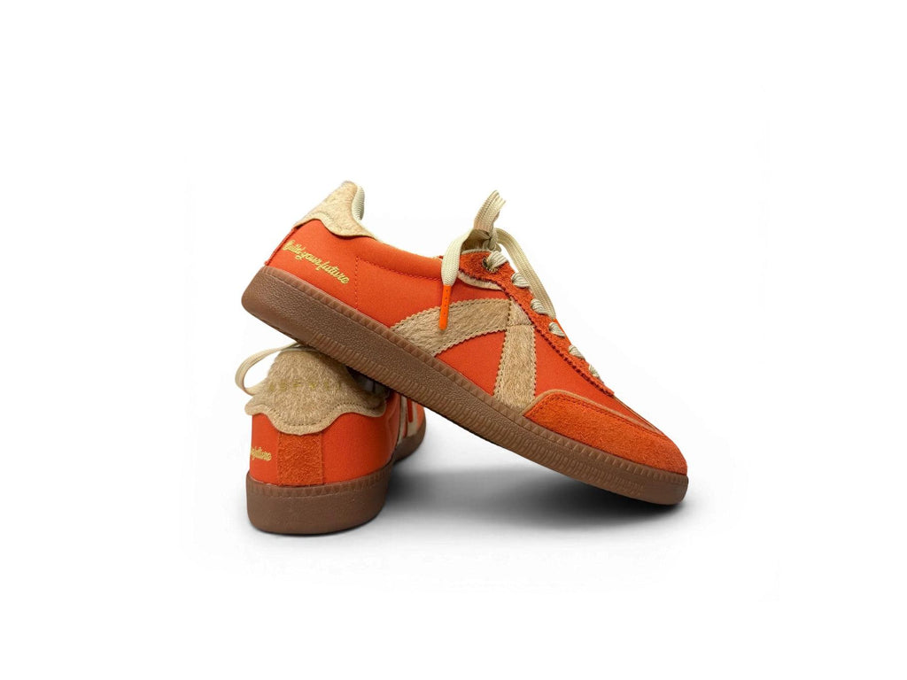Sneakers Elite Classic - Orange/ Tan Pony Hair