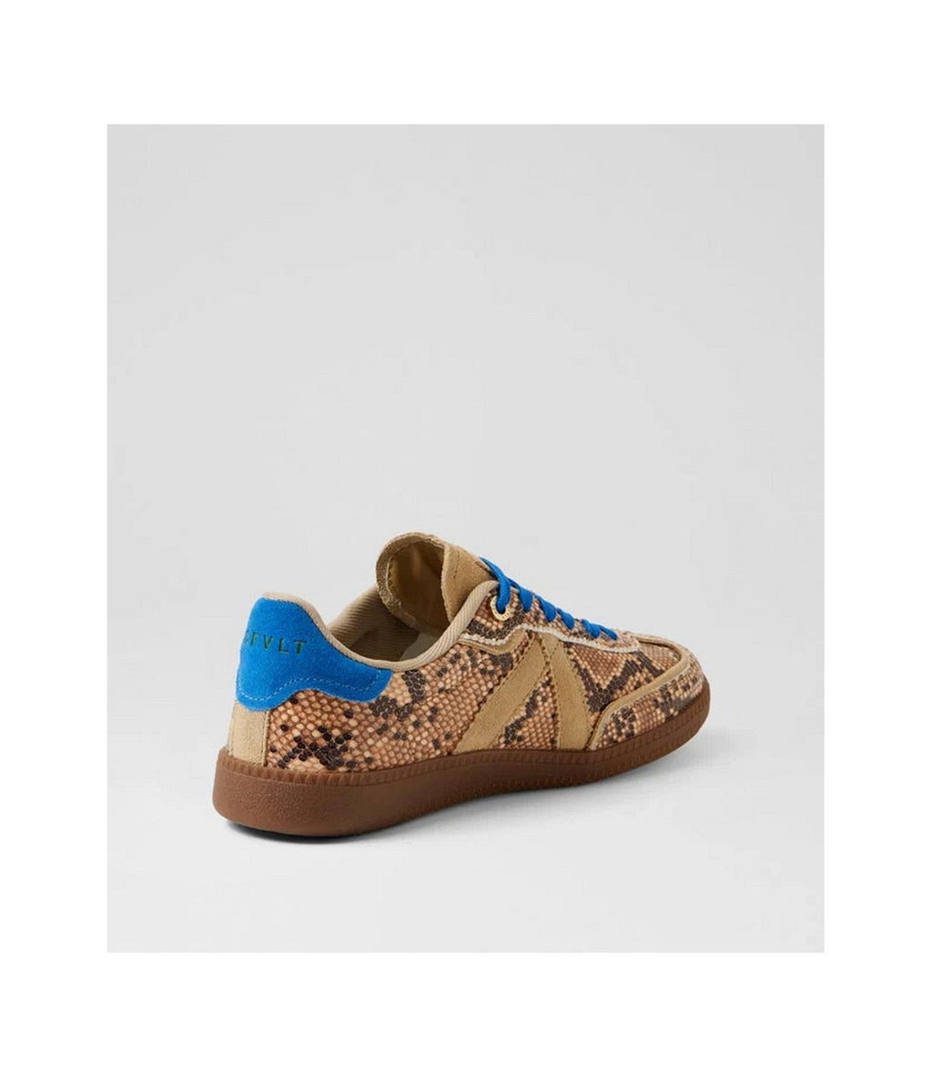 Elite Classic Sneakers - Beige Snake/Blue