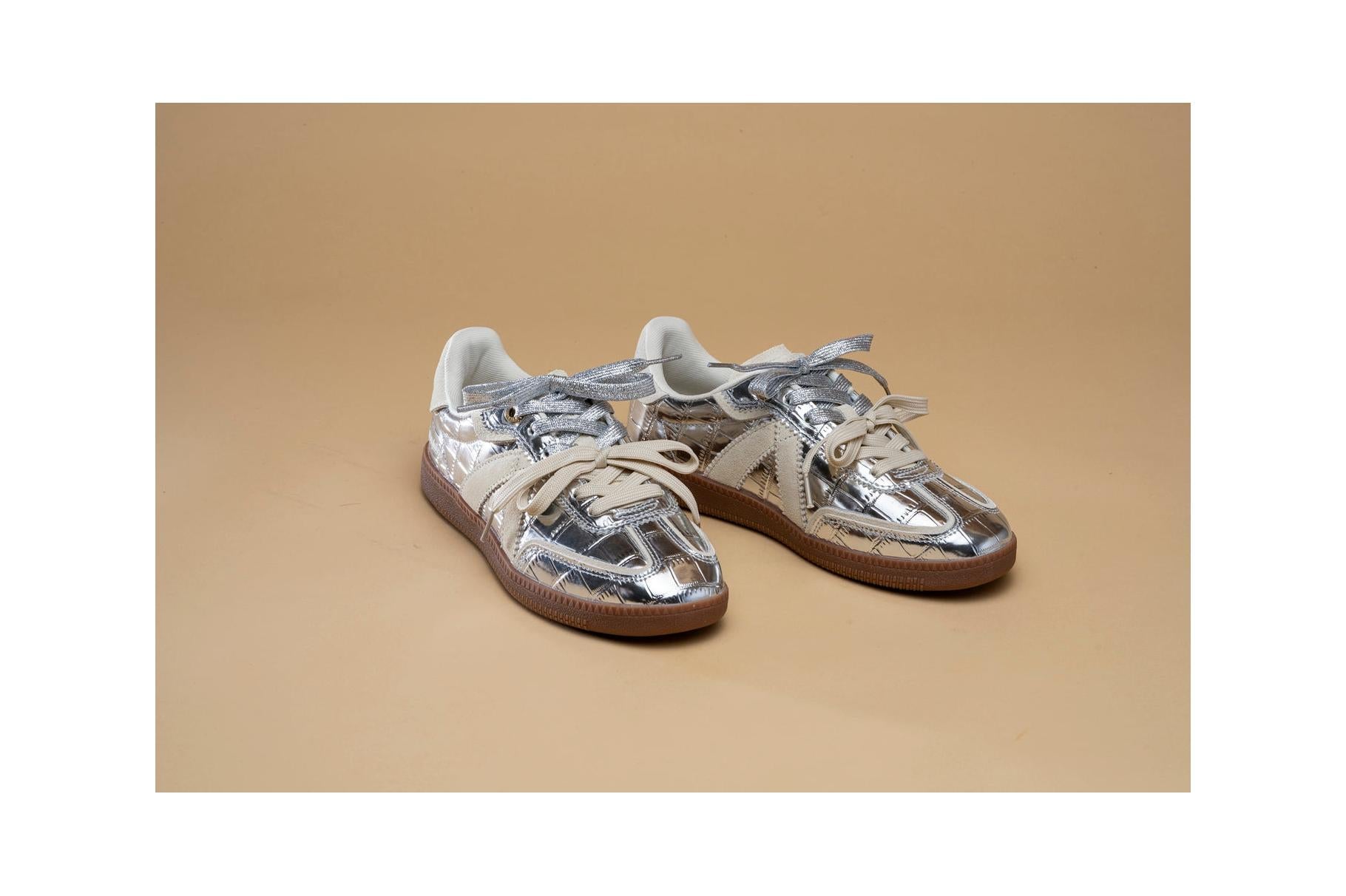 Zapatillas Elite Classic - Plata/Cocodrilo
