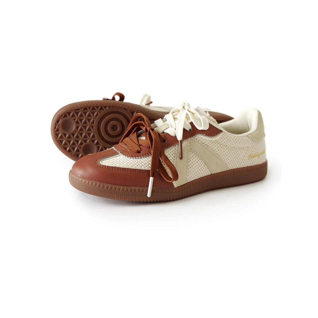 Sneakers Elite Classic - Tan/Chocolate