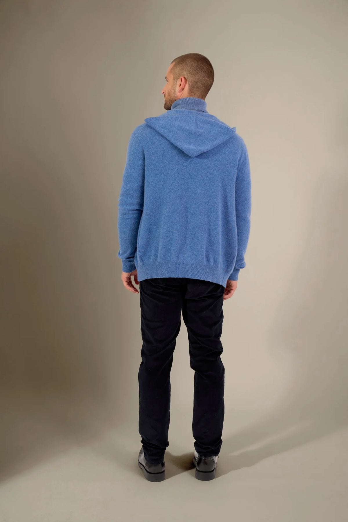 Gilet Zippé Capuche Eldo - Bleu Denim