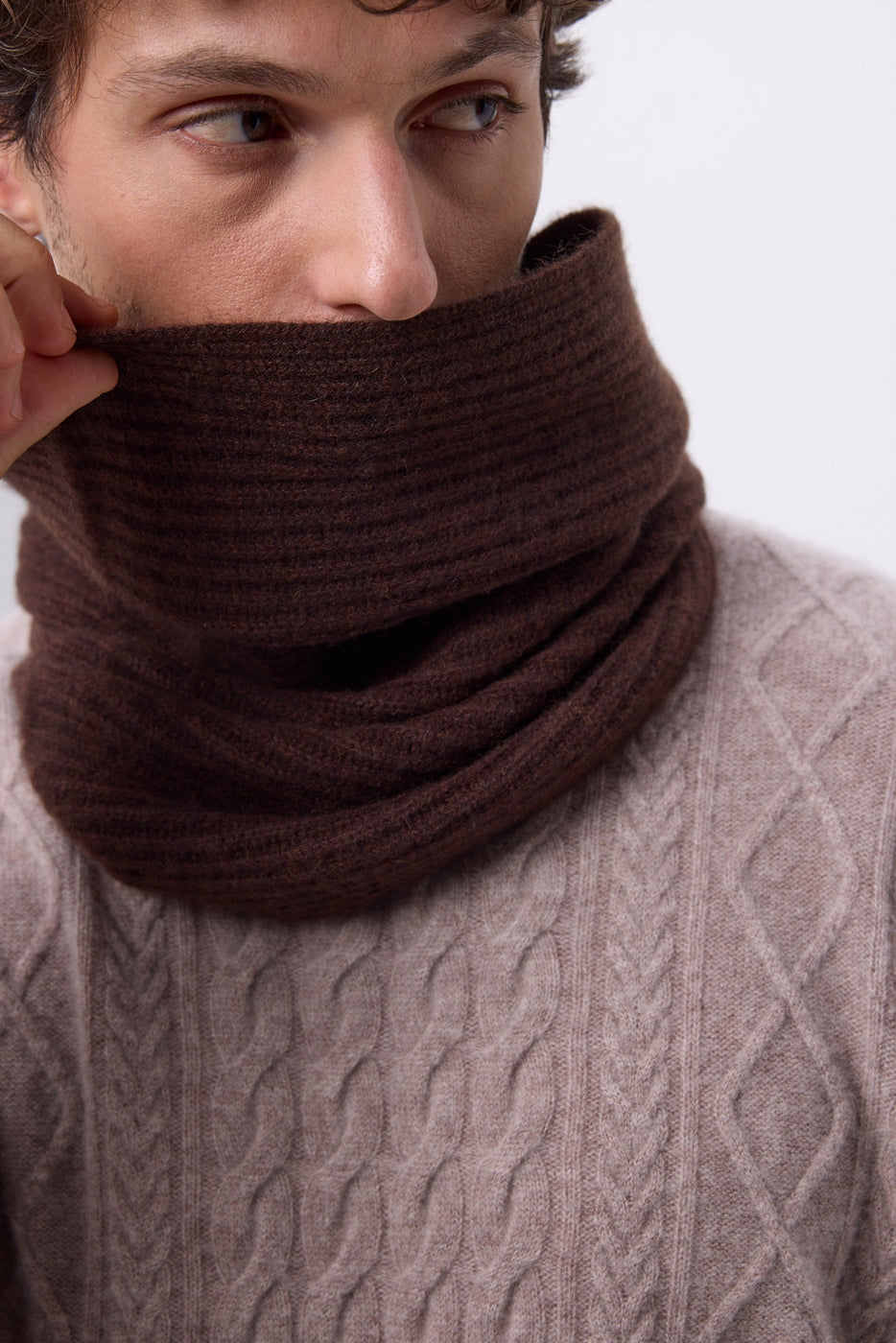 Elio Neck Warmer - Chocolate Brown - Unisex