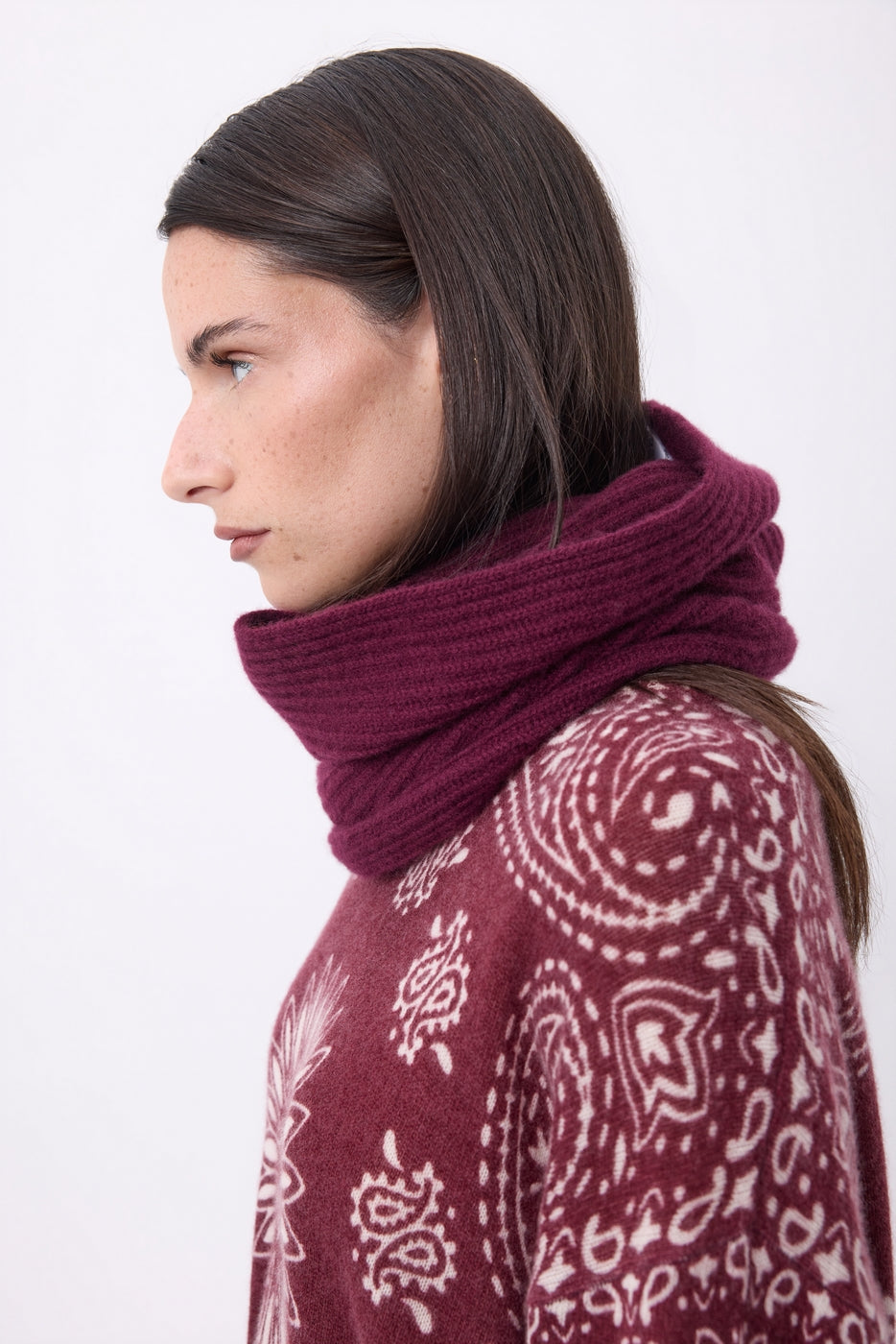 Cuello alto Elio - Burdeos - Unisex