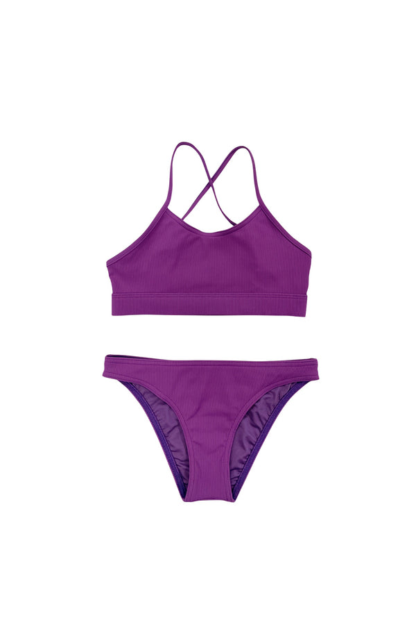 Girls' 2 Piece Swimsuit - Ellis - Burgundy
