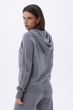 Sweat Zippe A Capuche Elya - Gris Fonce - Femme