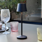 Emily - Lámpara de mesa inalámbrica - Acero - Negro
