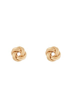 “8 Mm Twisted Knot” Earrings – 375/1000 Yellow Gold