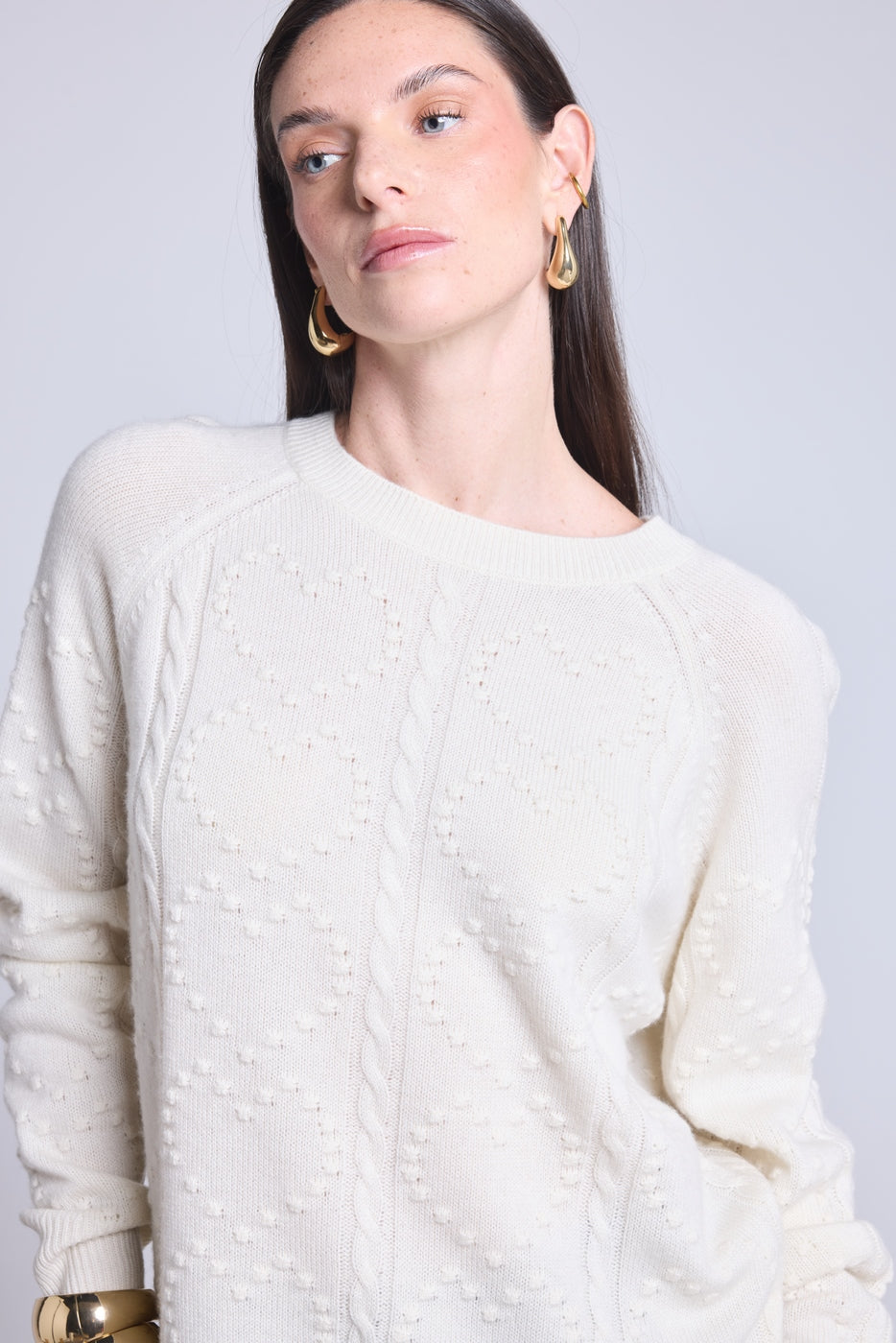 Jersey All Over Heart Emy - Blanco - Mujer