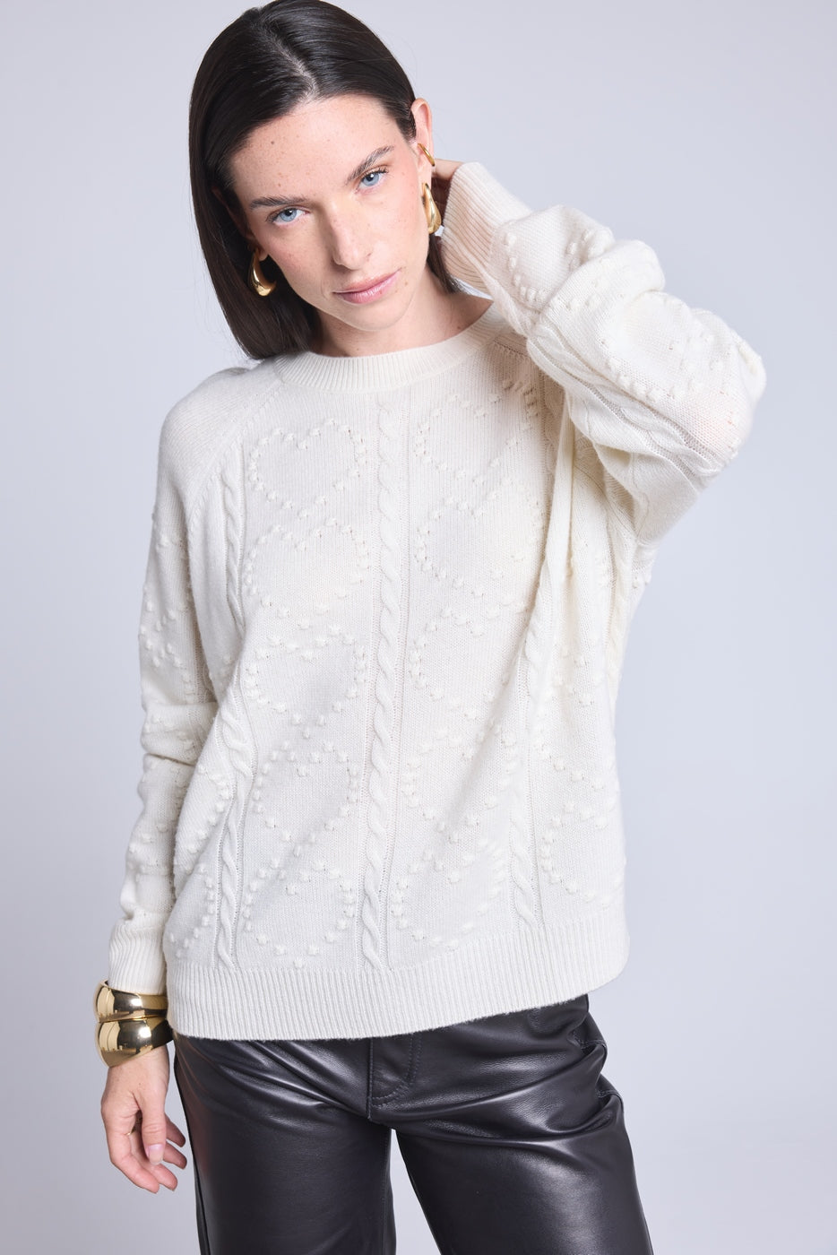Jersey All Over Heart Emy - Blanco - Mujer