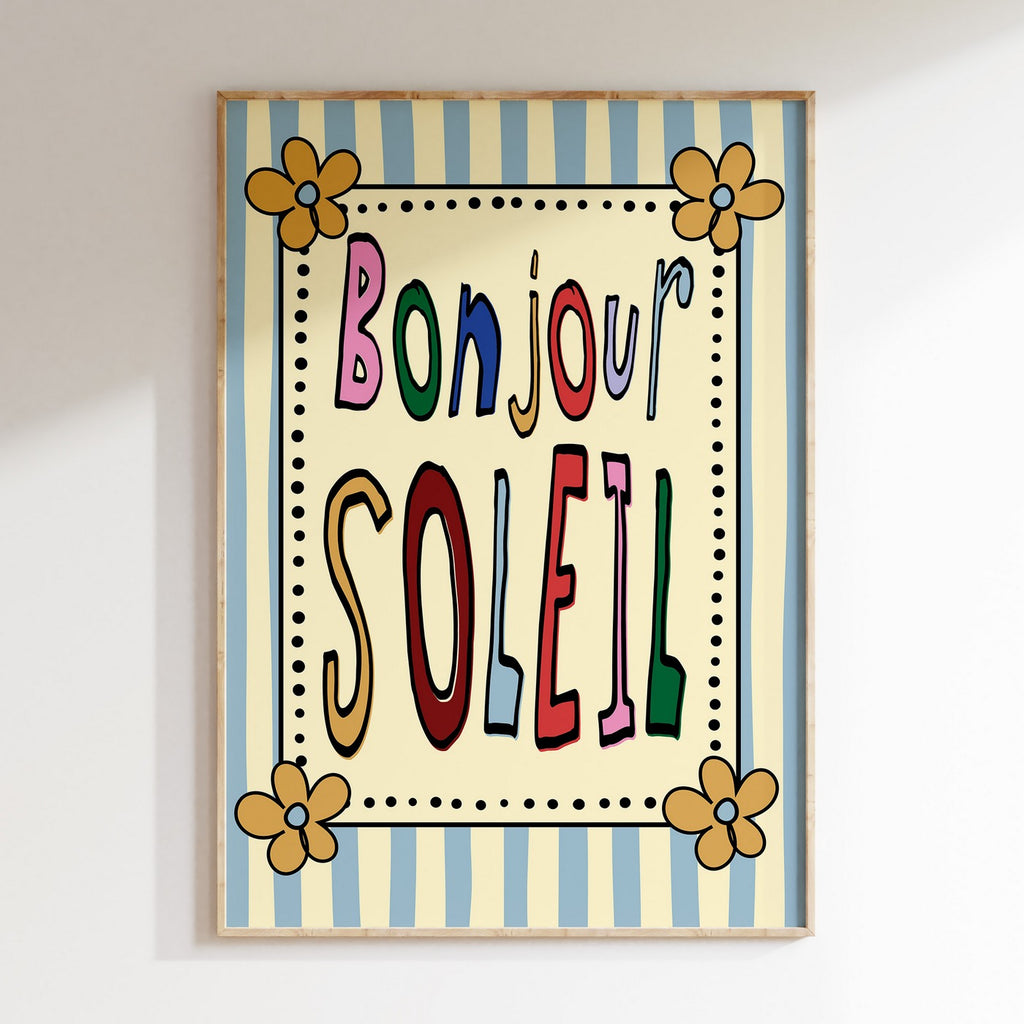 Kids - Affiche Bonjour Soleil - Multi